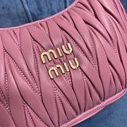 Miumiu Small Pink Wander Matelassé Shoulder Bag - 23x13x7cm - 2