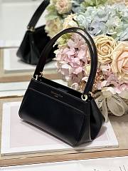 Dior Small Key Bag Black Box Calfskin - 22x12.5x12cm - 4