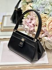 Dior Small Key Bag Black Box Calfskin - 22x12.5x12cm - 3