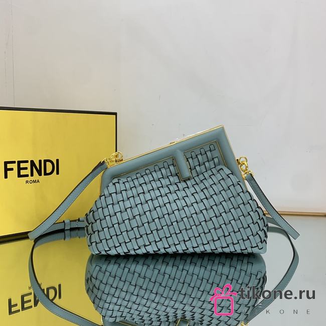 Fendi FF First Small In Mint Green - 26x9x18cm - 1