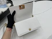 Chanel 20 Mini Leboy White Caviar Leather With Gold Hardware - 2