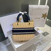 Dior Lady Wicker A456265 Size 24cm - 4