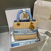 Dior Blue Lady Wicker A456256 Size 24cm - 1