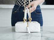 Chanel White Calfskin & Gold-Tone Metal A676390 - 19x20x6cm - 5