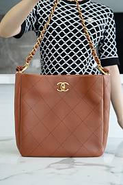 Chanel 23A Hobo Hippie Bag Caramel Color - 26x25x7.5cm - 1