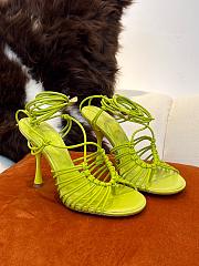 Bottega Veneta Yellow Green Dot Sandals - 1