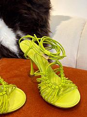 Bottega Veneta Yellow Green Dot Sandals - 5