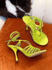 Bottega Veneta Yellow Green Dot Sandals - 4