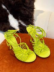 Bottega Veneta Yellow Green Dot Sandals - 3