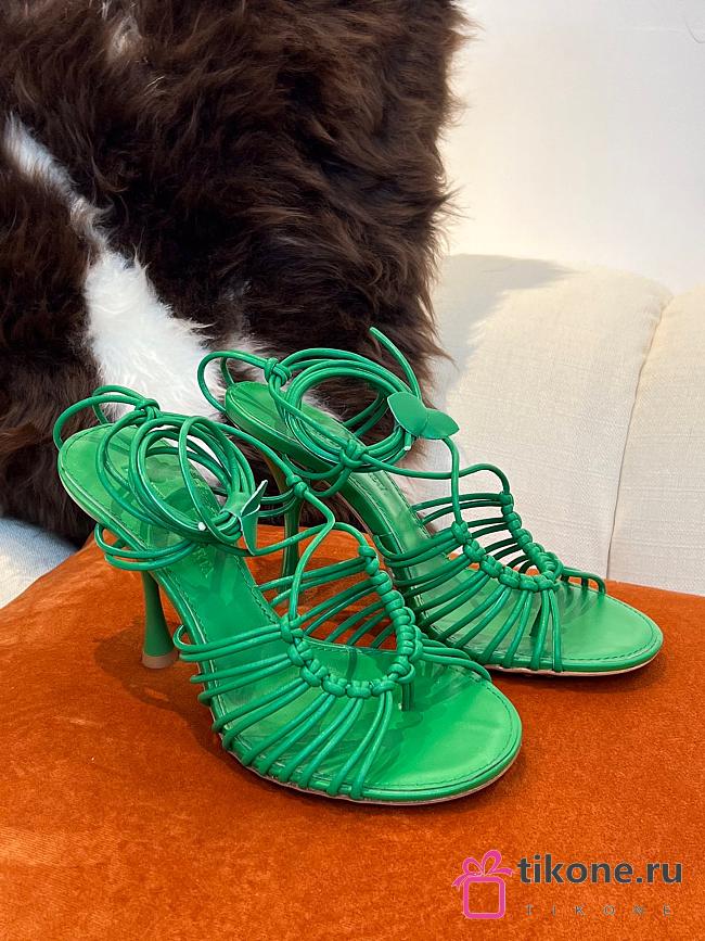 Bottega Veneta Green Dot Sandals - 1