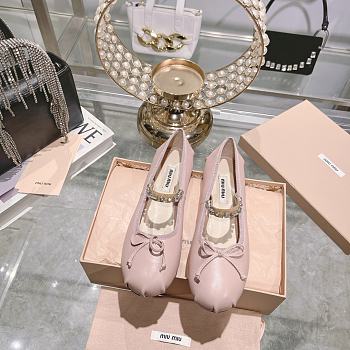 Miumiu Ballerinas Pink Flats Shoes