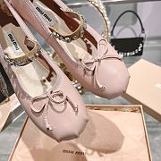 Miumiu Ballerinas Pink Flats Shoes - 3