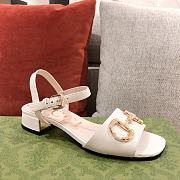 Gucci Sandals With Horsbit In White - 4