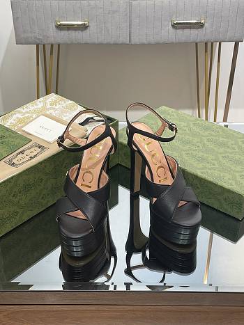 Gucci 2023 Black High Heel Sandals V122220