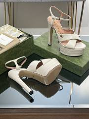 Gucci 2023 White High Heel Sandals V122219 - 5