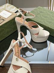 Gucci 2023 White High Heel Sandals V122219 - 3