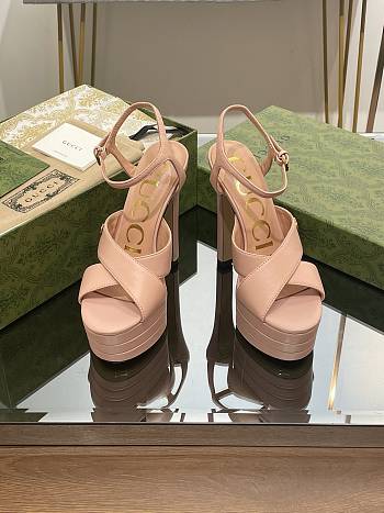 Gucci 2023 Pink High Heel Sandals V122218