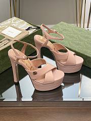 Gucci 2023 Pink High Heel Sandals V122218 - 3