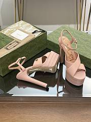 Gucci 2023 Pink High Heel Sandals V122218 - 2