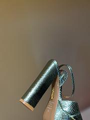 AQUAZZURA Silver-Green Sinner Sandals V122251 - 4