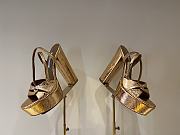 AQUAZZURA Gold Sinner Sandals V122249 - 1