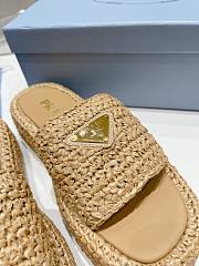 Prada Raffia Platform Sandals V122136 - 2