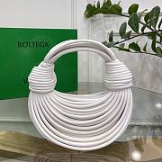 Bottega Veneta Mini Jodie Tubular White Hobo Bag - 22x6.5x15.5cm - 1