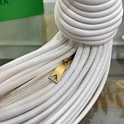 Bottega Veneta Mini Jodie Tubular White Hobo Bag - 22x6.5x15.5cm - 5