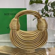 Bottega Veneta Mini Jodie Tubular Gold Hobo Bag - 22x6.5x15.5cm - 1