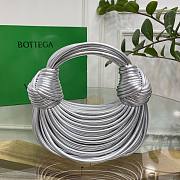 Bottega Veneta Mini Jodie Tubular Silver Hobo Bag - 22x6.5x15.5cm - 1