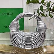 Bottega Veneta Mini Jodie Tubular Silver Hobo Bag - 22x6.5x15.5cm - 3