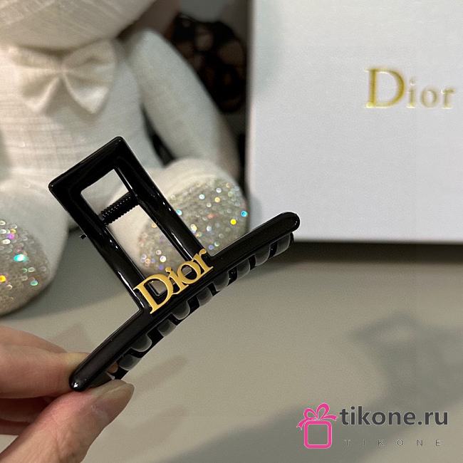 Dior Black Hairpin Vintage Retro Hardware - 1