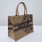 Dior Book Tote Jute Canvas Embroidered A406225 - 36.5x28x14cm - 2