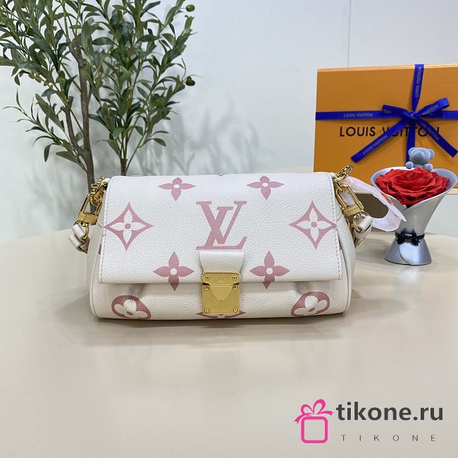 LV Favorite Bicolor Monogram Empreinte White/ Pink - 24x14x9cm  - 1