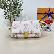 LV Favorite Bicolor Monogram Empreinte White/ Pink - 24x14x9cm  - 1