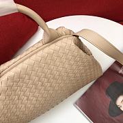 Bottega Veneta Handle Intrecciato Beige Leather Tote Bag - 34x11x26cm - 4