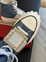 Roger Vivier 2023 Strass Buckle Blue Denim Converse V130718 - 5