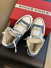 Roger Vivier 2023 Strass Buckle Blue Denim Converse V130718 - 4