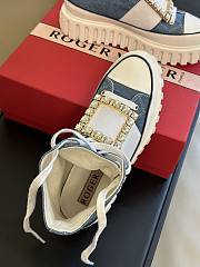 Roger Vivier 2023 Strass Buckle Blue Denim Converse V130718 - 3