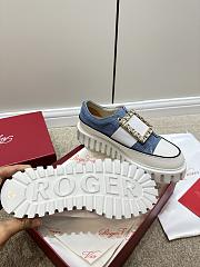 Roger Vivier Blue Denim Platform Shoes V130604 - 3