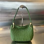 Bottega Veneta Small Clicker In Green Shoulder Bag A685733 - 27x19x11.5cm - 1