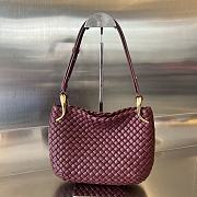 Bottega Veneta Small Clicker In Burbundy Shoulder Bag A685733 - 27x19x11.5cm - 1