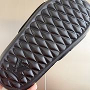 Louis Vuitton Love Logo Black Slippers  - 5