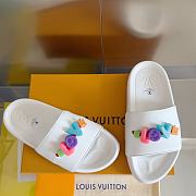 Louis Vuitton Love Logo White Slippers - 4