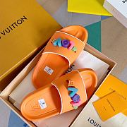 Louis Vuitton Love Logo Orange Slippers - 2