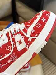 Louis Vuitton Trainers Red Monogram - 4