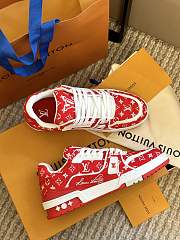 Louis Vuitton Trainers Red Monogram - 2