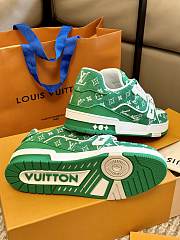 Louis Vuitton Trainers Green Monogram - 5