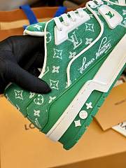 Louis Vuitton Trainers Green Monogram - 4