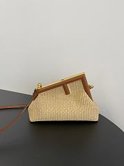 Fendi First Small Natural Straw Bag V131672 - 26x9.5x18cm - 1